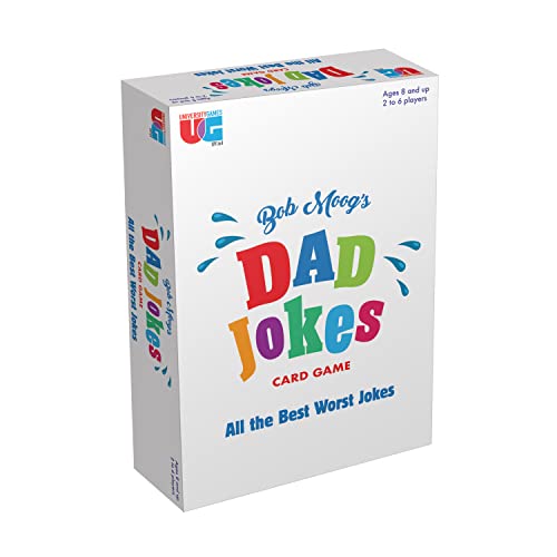 0794764091649 - BOB MOOGS DAD JOKES MATCHING CARD GAME FROM UNIVERSITY GAMES, PERFECT FOR GAME NIGHT, FOR AGES 8 AND UP AND 2 TO 6 PLAYERS