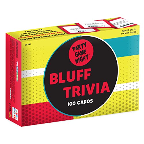 0794764091687 - PARTY GAME NIGHT BLUFF TRIVIA CARD GAME FROM UNIVERSITY GAMES, PLAY IN TEAMS OR INDIVIDUALLY, PERFECT FOR GAME NIGHT, FOR 3 OR MORE PLAYERS AGES 12 AND UP