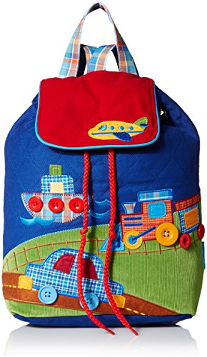 0794866002147 - STEPHEN JOSEPH BOYS' SIGNATURE COLLECTION QUILTED BACKPACK, TRANSPORTATION, 13 X 13.5
