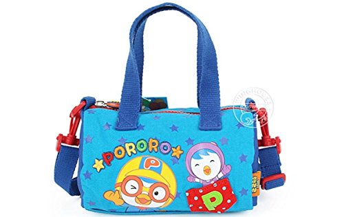 0795151242637 - TOTE BAG FOR GIRLS WITH CROSS STRAP CYLINDRICAL TYPE (BLUE)