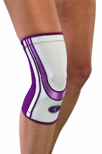 0795186319144 - MUELLER LIFECARE FOR HER, CONTOUR KNEE, PLUM, LARGE, 1-COUNT BOX BY MUELLER
