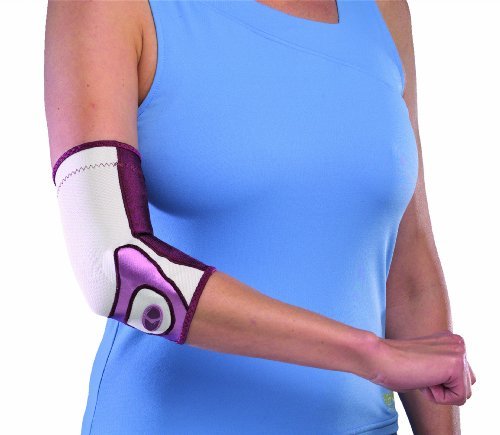 0795186343514 - MUELLER LIFECARE FOR HER, CONTOUR ELBOW, PLUM, LARGE, 1-COUNT BOX BY MUELLER