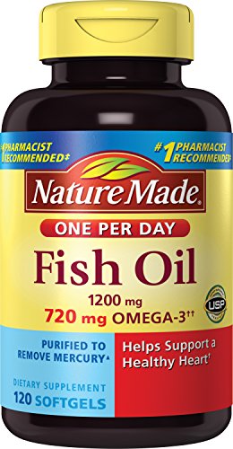 0795186457556 - NATURE MADE (ONE A DAY) FISH OIL, 1200MG 120-COUNT
