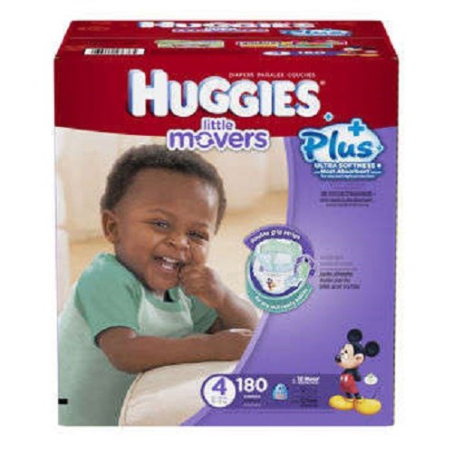 0795186467937 - HUGGIES LITTLE MOVERS DIAPERS ECONOMY PLUS, SIZE 4, 160 COUNT (PACKAGING MAY VARY)