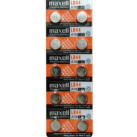 0795294815989 - MAXELL LR44 - A76 ALKALINE BUTTON BATTERY 1.5V - 50 PACK + 30% OFF!
