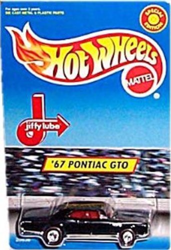 0795418856072 - HOT WHEELS - SPECIAL EDITION - JIFFY LUBE - '67 PONTIAC GTO (BLACK BODY W/RED LINE TIRES) BY HOT WHEELS
