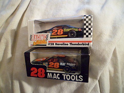 0795508778338 - LOT OF 2 RACING COLLECTABLES #28 DAVEY ALLISON HAVOLINE THUNDERBIRD 1:64 SCALE