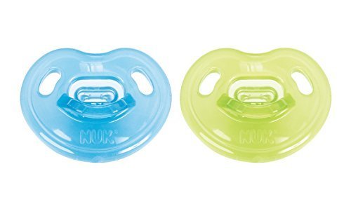 0795569792267 - NUK NEWBORN 100% SILICONE BOY ORTHODONTIC PACIFIER IN ASSORTED COLORS AND STYLES, 0-3 MONTHS BY NUK