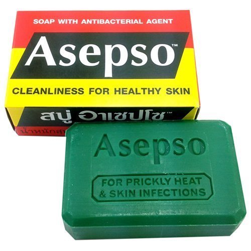 0795569878701 - BESTTHAICOMPLEX ASEPSO ANTIBACTERIAL AGENT SOAP 2.8 OZ / 80 G (PACK OF 2) FROM THAILAND BY BESTTHAICOMPLEX