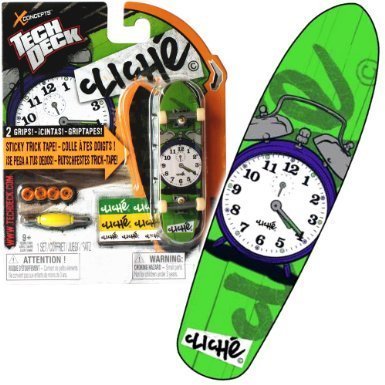 0795571463377 - TECH DECK CLICHE ZIP ZINGER FINGER SKATEBOARD 96MM WITH METAL TRUCKS GRIP TAPE AND GRAPHICS BY SPIN MASTER - RARE - VHTF BY TECH DECK