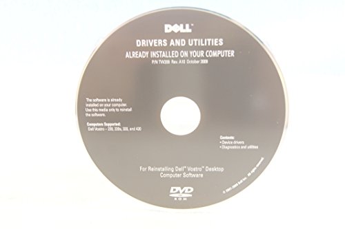 0795622352131 - DELL DRIVERS AND UTILITIES-REINSTALLING DELL VOSTRO DESKTOP 220, 220S, 320, 420-PC COMPUTER SOFTWARE PROGRAM INSTALL DISC-PART NUMBER TW209 REV. A10 OCTOBER 2009