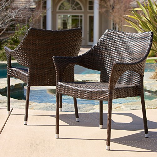 0795622960145 - CHRISTOPHER KNIGHT HOME CLIFF OUTDOOR WICKER CHAIRS (SET OF 2)