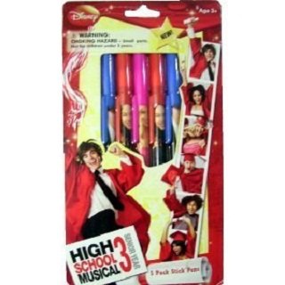 0079568224029 - HIGH SCHOOL MUSICAL 3 SENIOR YEAR STICK PENS 5 TO A PACK