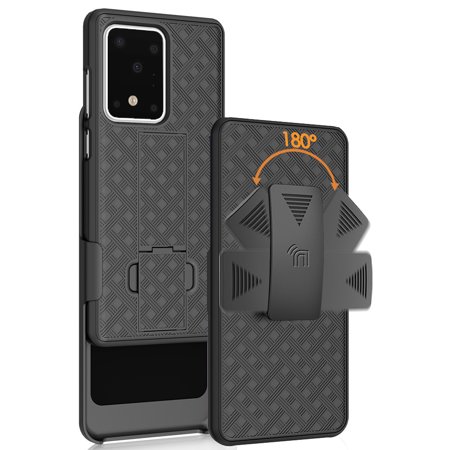 0795777869027 - GALAXY S20 ULTRA CASE WITH CLIP, NAKEDCELLPHONE BELT HIP HOLSTER HOLDER COMBO FOR SAMSUNG GALAXY S20 ULTRA PHONE (2020 MODEL WITH 6.9” DISPLAY)