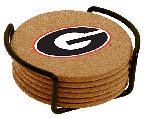 0795785172959 - THIRSTYSTONE UNIVERSITY OF GEORGIA WITH HOLDER INCLUDED CORK GIFT SET