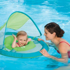 0795861116815 - SWIMWAYS BABY SPRING FLOAT CANOPY WHALE - SOLID