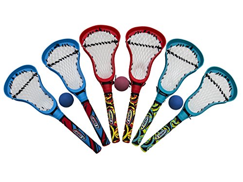 0795861330945 - SWIMWAYS COOP HYDRO LACROSSE STICKS - RED AND BLUE
