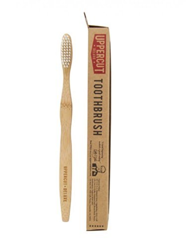 0795871694198 - UPPERCUT DELUXE STYLISH NATRUAL WOODEN TOOTHBRUSH WITH MEDIUM BRISTLES BY UPPERCUT