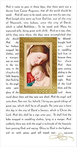 0795902212650 - HALLMARK BOXED HOLIDAY CARDS: MADONNA AND CHILD WITH BIBLE QUOTE