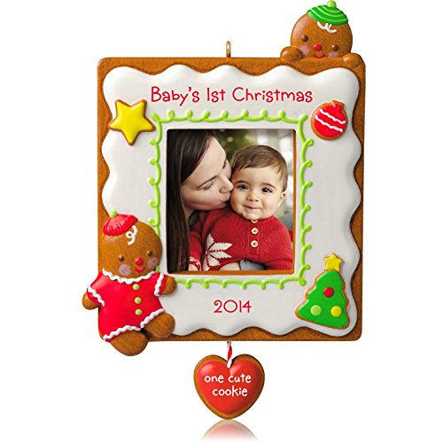 0795902408213 - HALLMARK 2014 BABY'S 1ST CHRISTMAS ONE CUTE COOKIE PHOTO HOLDER ORNAMENT