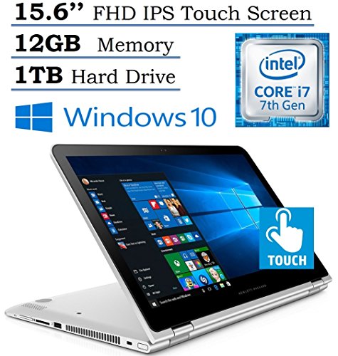 0795962337867 - 2017 NEW EDITION HP ENVY X360 15.6'' TOUCHSCREEN FHD IPS 2-IN-1 LAPTOP PC, 7TH GEN INTEL CORE I7-7500U, 12GB RAM, 1TB HDD, BLUETOOTH, HDMI, BACKLIT KEYBOARD, UP TO 9 HOURS BATTERY LIFE, WINDOWS 10