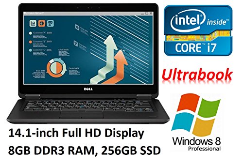 0795962338338 - DELL LATITUDE E7440 LED ULTRABOOK PC, 14.1-INCH FHD DISPLAY (1920 X 1080), INTEL CORE I7-4600U, 8GB RAM, 256GB SSD, WINDOWS 8 PROFESSIONAL (CERTIFIED REFURBISHED)