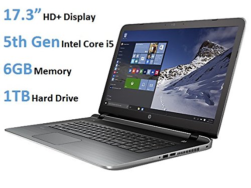 0795962340621 - HP PAVILION 17.3-INCH HD+ DISPLAY LAPTOP (5TH GEN INTEL CORE I5-5200U PROCESSOR, 6GB DDR3L RAM, 1TB HDD, WINDOWS 10), NATURAL SILVER