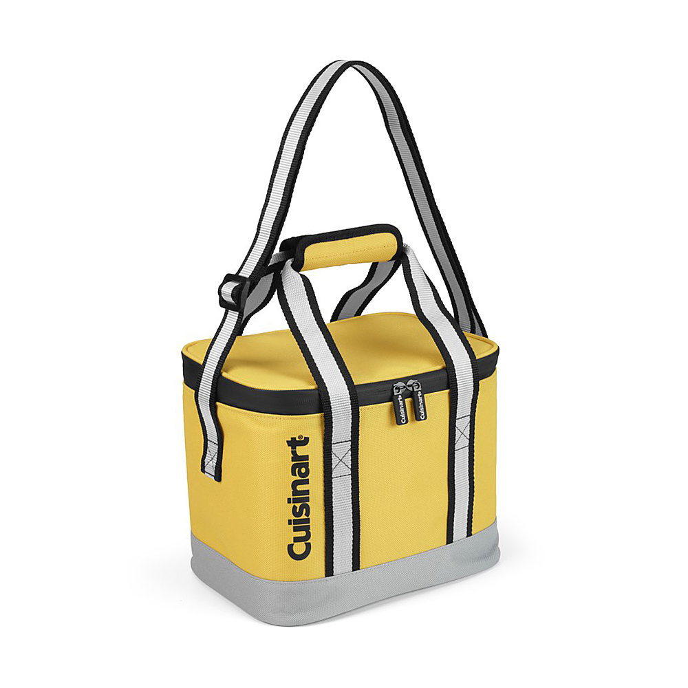0079642289180 - CUISINART - 8-CAN THERMAL INSULATED SQUARE LUNCH TOTE COOLER BAG - YELLOW