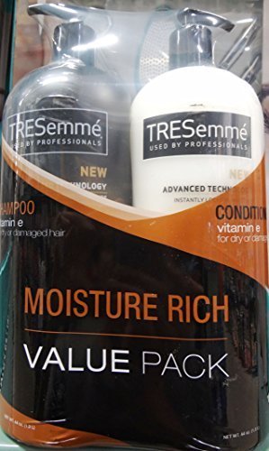 0796433495659 - TRESEMME 2-44OZ MOISTURE RICH SAMPOO AND CONDITIONER, 88 OZ BY TRESEMME