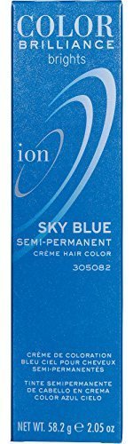0796433725534 - ION COLOR BRILLIANCE SEMI-PERMANENT BRIGHTS HAIR COLOR SKY BLUE, 2.05 OZ