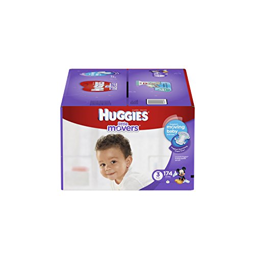 0796433821731 - HUGGIES LITTLE MOVERS DIAPERS, SIZE 3, 174 COUNT (PACKAGING MAY VARY)