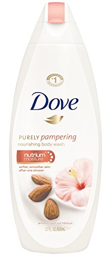 0796433836056 - DOVE PURELY PAMPERING BODY WASH, ALMOND CREAM & HIBISCUS 22 OZ BY DOVE