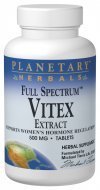 0796433979005 - FULL SPECTRUM VITEX EXTRACT 500 MG 120 TABS BY PLANETARY HERBALS