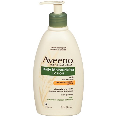 0796451701190 - AVEENO ACTIVE NATURALS DAILY MOISTURIZING LOTION WITH SPF 15, 12 OUNCE