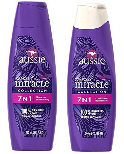 0796520334878 - AUSSIE TOTAL MIRACLE COLLECTION 7N1 SHAMPOO AND CONDITIONER SET, 12.1 FLUID OUNCE EACH (2 PACK)