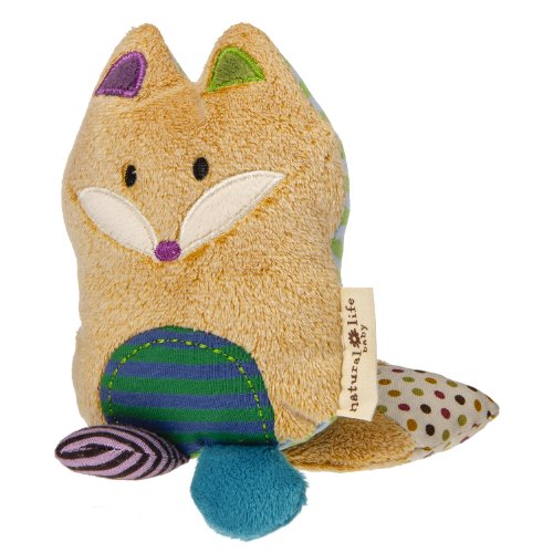 0796629079595 - NATURAL LIFE BABY MARY MEYER ANIMAL PLUSH RATTLE, LOVE YOU FOREVER FOX