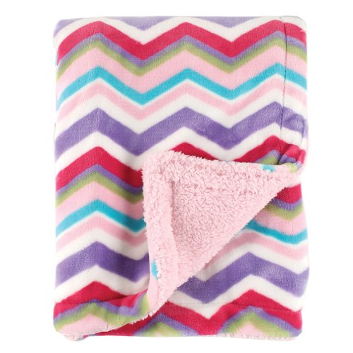 0796629240834 - HUDSON BABY DOUBLE LAYER BLANKET, PINK