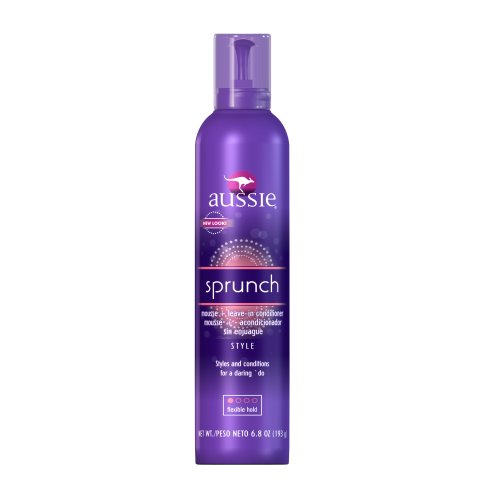 0796629830806 - AUSSIE SPRUNCH HAIR MOUSSE + LEAVE-IN CONDITIONER 6.8 OZ (PACK OF 3)