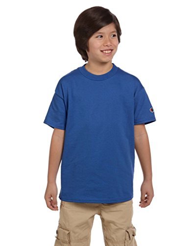 0796793006625 - CH YOUTH 6.1OZ COTT S/S TEE (ROYAL BLUE) (L) BY CHAMPION