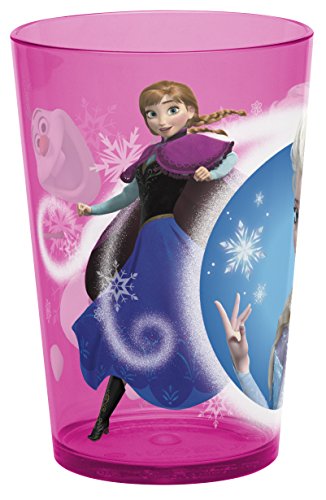 0796793012022 - ZAK! DESIGNS PLASTIC TUMBLER WITH ELSA & ANNA FROM FROZEN, 14-OUNCE, BPA-FREE