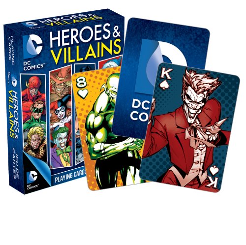 0796793027248 - DC COMICS HEROES AND VILLAINS PLAYING CARDS
