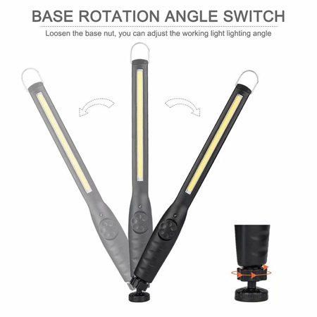 0796826528698 - PORTABLE COB FLASHLIGHT TORCH USB RECHARGEABLE LED WORK LIGHT MAGNETIC COB LANTERNA HOOK HANGING LAMP FOR CAR REPAIR CAMPING