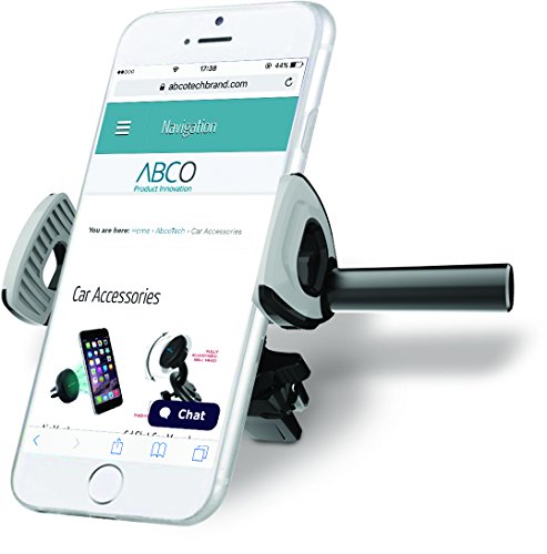 0796856326387 - CAR AIR VENT CELL PHONE HOLDER BY ABCOTECH - UNIVERSAL SIZE CAN FIT EVEN IPHONE 6 PLUS, 6S PLUS - BEST CAR PHONE HOLDER THAT OFFERS BETTER VIEWING ANGLES - MOUNTS ON ANY AIR VENT - EASY TO INSTALL