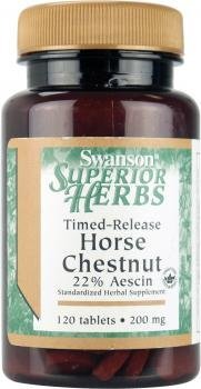 0797142666118 - SWANSON SUPERIOR HERBS HORSE CHESTNUT 22% AESCIN (200MG, 120 TABLETS) BY SWANSON