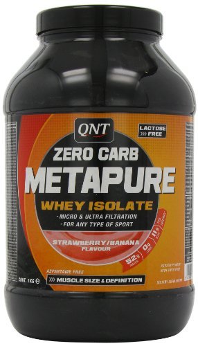 0797142693541 - QNT METAPURE ZERO CARB 1000 G STRAWBERRY AND BANANA LEAN MUSCLE GROWTH SHAKE POWDER BY QNT
