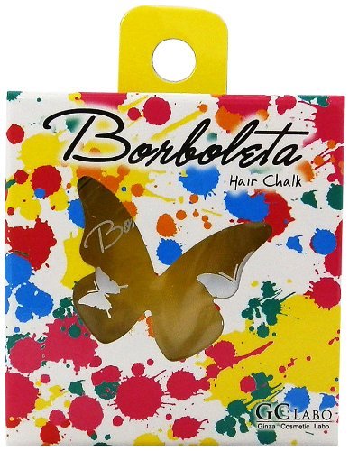 0797142815202 - BORBOLETA MADE IN JAPAN 1 DAY HAIR CHALK SAFE QUALITY - YELLOW BY BORBOLETA