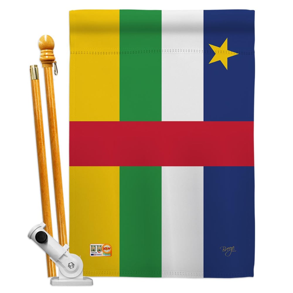 0079727795384 - BREEZE DECOR BD-CY-HS-108302-IP-BO-D-US15-BD 28 X 40 IN. CENTRAL AFRICAN REPUBLIC FLAGS OF TH