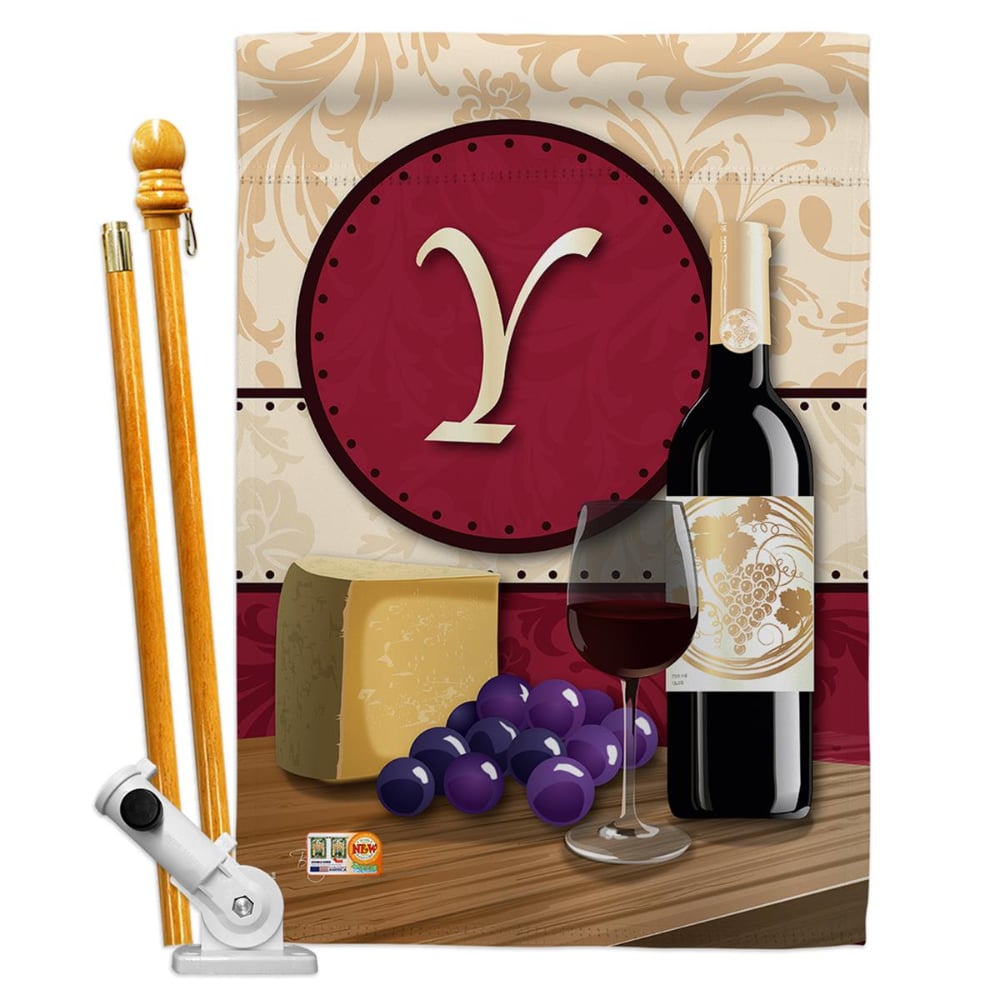 0079727798187 - BREEZE DECOR BD-WI-HS-130233-IP-BO-D-US14-BD 28 X 40 IN. WINE Y INITIAL HAPPY HOUR & DRINKS I