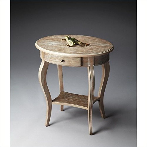 0797379000501 - BUTLER HOME DECOR OVAL ACCENT TABLE FINISH TYPE - MODERATE DRIFTWOOD