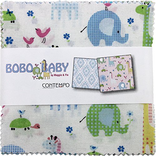 0797435583894 - MAGGIE AND FLO BOBO BABY 5X5 PACK 42 5-INCH SQUARES CHARM PACK BENARTEX